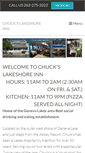 Mobile Screenshot of chuckslakeshoreinn.com